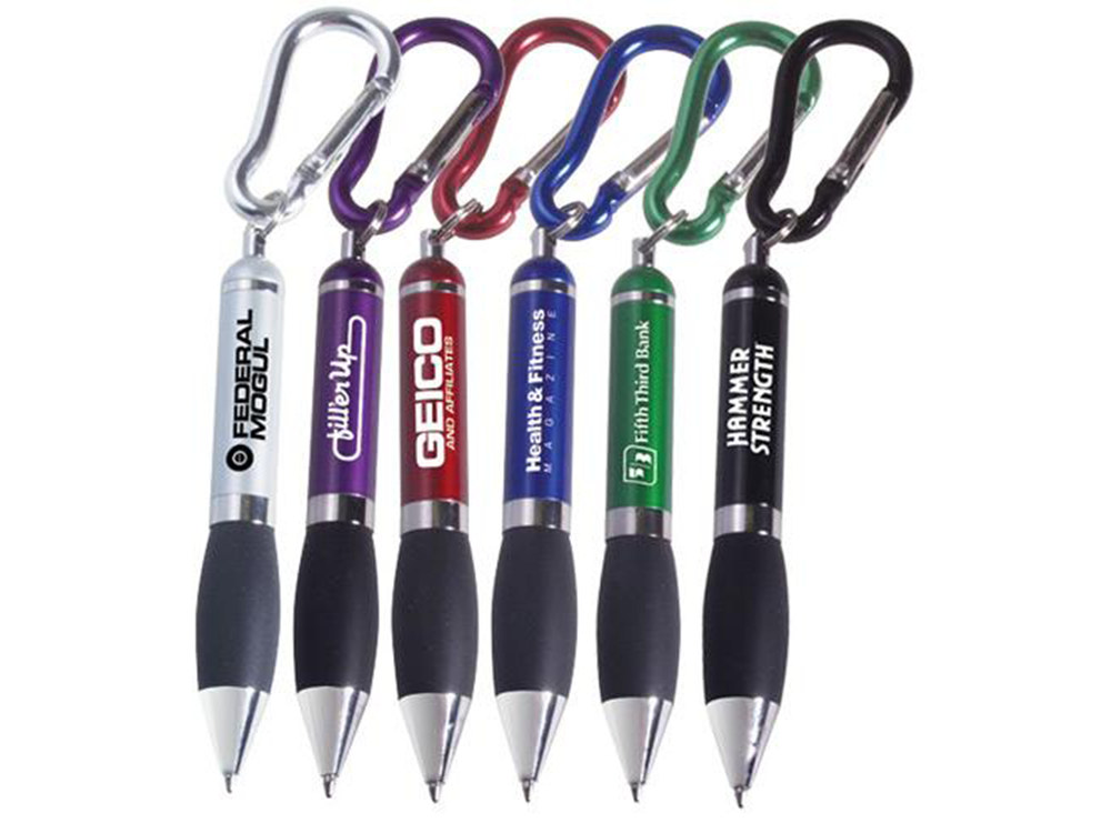 BYL032 Mini Pen with Carabiner Clip