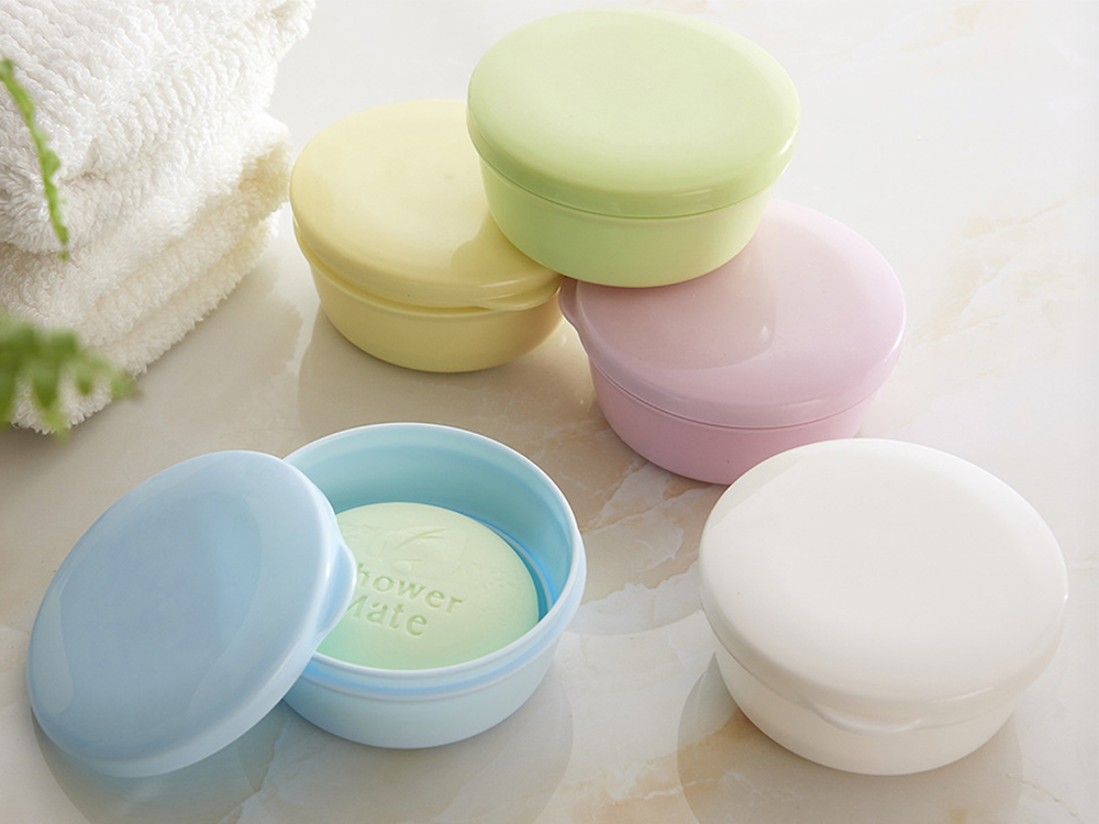 BYL168 Travel Plastic Round Soap Container